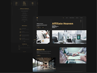 Website For Affiliate Heaven animation branding design minimal typography ui ux vector web website