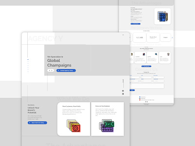 Website For Agency Y branding design hd icon icons illustration minimal typography ui ux vector web website