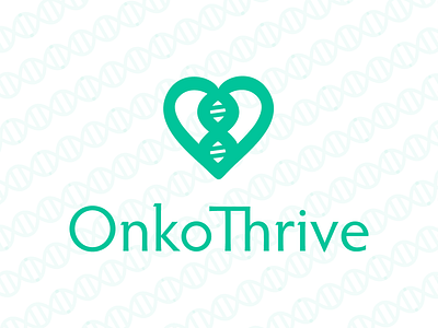 OnkoThrive Logo branding icon logo simple typography