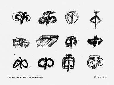 Devnagri Script Experiment 2019 art behindthescenes brainstorm daily design drawing hindi ideastorm illustration india indianartist pencil sketches photoshop rough draft rough sketch sketches typeface typography wip