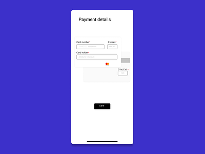 Payment Details UI/UX Project minimalist payment details payment method ui design ux design