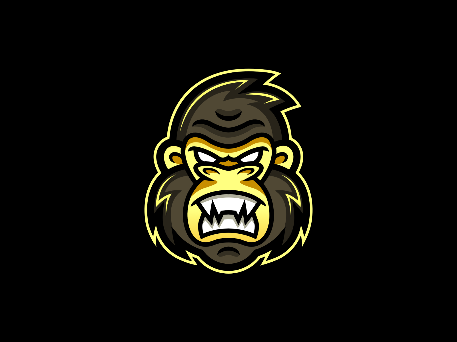 Gorilla Mascot Logo by Beau Lawson on Dribbble