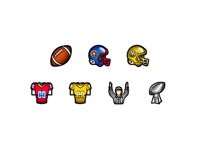 American Football Icons american football badge design badges design football icon design icons icons pack icons set iconset illustration sport sports vector design