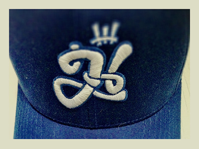 2H 2 2him blue embroidery h hat type