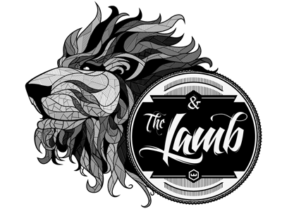 Lion And Lamb black lamb lion nick slater white
