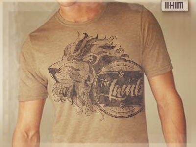 Lion Lamb Shirt3 2him lamb lion sepia tshirt