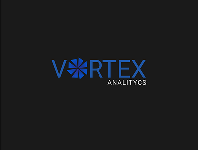 Vortex Analitycs Logo Design branding design flat icon illustration illustrator logo logochallenge logocore logodesign minimal