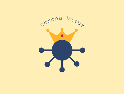Corona Virus Logo coronavirus crown crown logo design flat flat icon icon illustration illustrator logo logodesign minimal virus