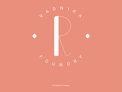 Radnika Foundry Logo Design branding creative design design designstudent flat graphicdesign icon illustrator logo logochallenge logocore logodesign minimal radnika foundry student type art type foundry typedesign typeface typography