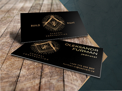 Business card design Black&Gold black business card design design gold identity logo logodesign vector