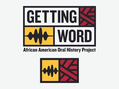 Getting Word Logo african american african pattern audio history jefferson logo logo design sound thomas