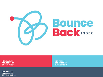 Bounce Back logo bounce bounce back branding gauge logo logo design