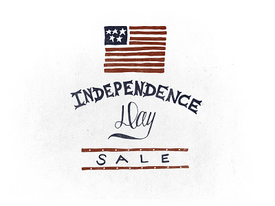 Independence Day Sale america handdrawn sale