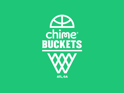 Chime Buckets 21 savage basketball chime logo logo design