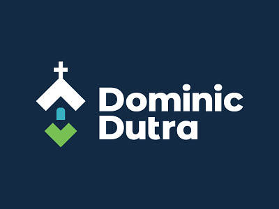 Dutra Logo branding building christian design house illustrated logo real estate