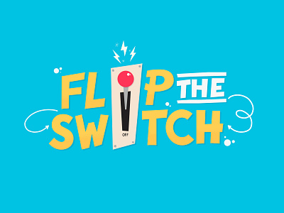 Flip the Switch animation design game illustrated illustration logo retro