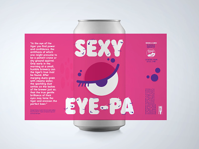 Sexy IPA beer beer can eye illustration monster
