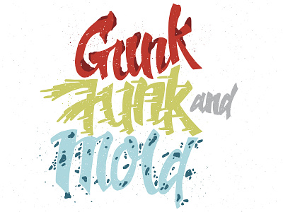 Gunk, Funk & Mold Header blog funk gunk handdrawn lettering mold type