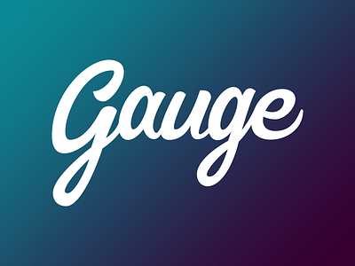 Gauge custom lettering type
