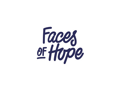 Faces Of Hope WIP hope lettering