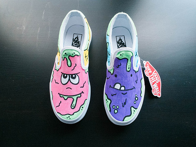 Monster Shoes custom shoes monsters posca vans