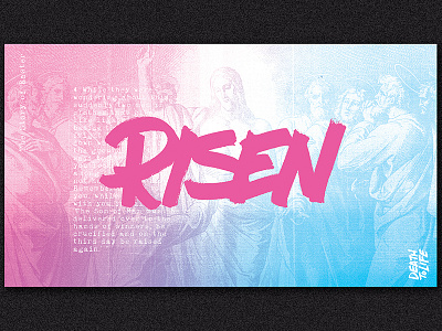 Easter Panels church graphics easter handlettering series type