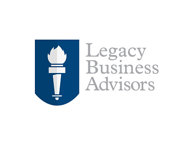 LBA Logo financial logo torch