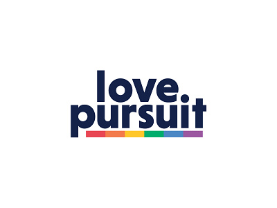 Love Pursuit lgbtq logo love rainbow