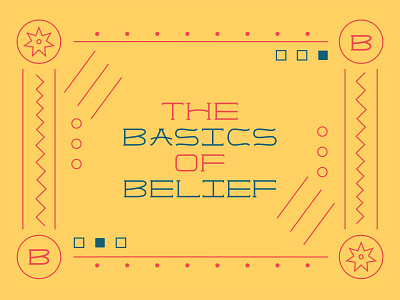 Basics Belief Custom Lettering