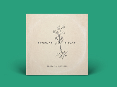 Patience, Please Record album albumart albumartwork hand drawn procreate