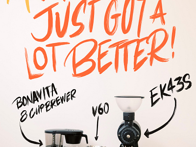 Mornings Just Got A Lot Better coffee hand lettered