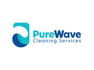 Pure Wave Unused logo water wave