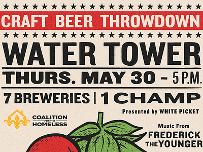 Craft Beer Throwdown 2019 applepencil beer handdrawn handlettered hops illustrated ipadpro lettering poster poster art retro vintage