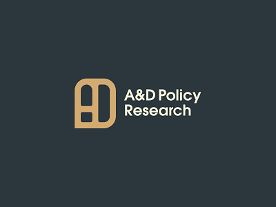 A+D Research Full Mark logo logodesign mark monogram policy research