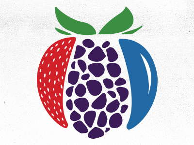 Froyo Logo blackberry blueberry froyo illustrated strawberry