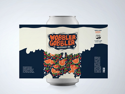 Wobbler Gobbler beer beer art beer can beer label beer label design procreate