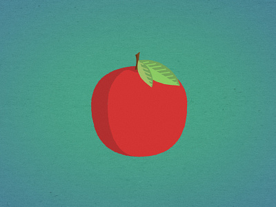 Apple apple fruit green illustration illustrator red wip