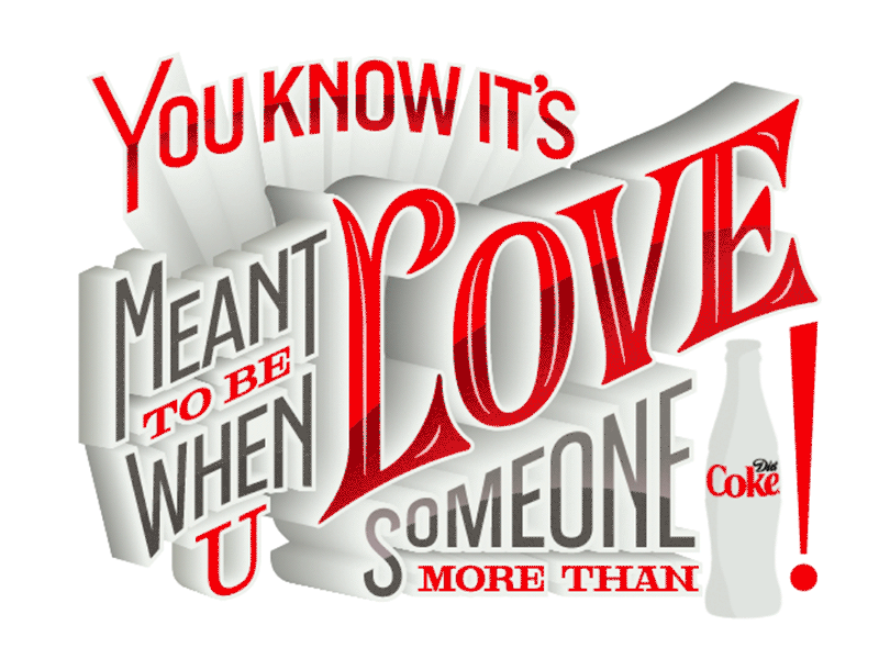 Retweets of Love - Diet Coke animation coke diet lettering nashville