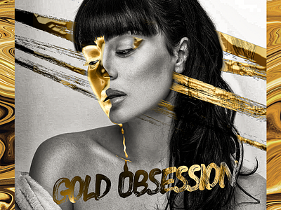 Gold Obsession adobe photoshop art branding design gold graphic design pho style work