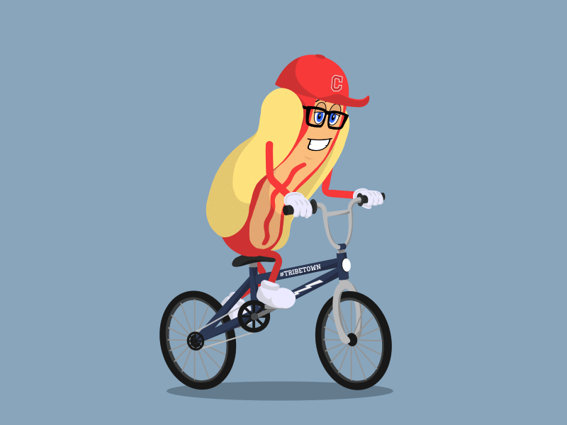 Hot Dog Bike Wheelie Animation