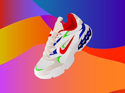 Illustration Nike Zoom Air Fire branding design illustration illustrationart illustrator nike nikeillustration nikesneaker vector