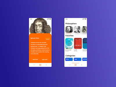 Knowly Philosophy Reading & Podcast App appdesign branding digitaldesign interfacedesign mobiledesign ui uidesign uiux userinterfacedesign visualdesign