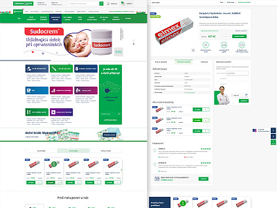 Lekarny IPC chemists shop design design art graphic pharmacy web webdesign