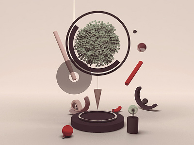 Balance CIRCLE conceptual 3d artist c4d cgi creative design digital graphic illustration inspiration minimalism