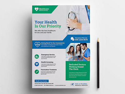 Medical Healthcare Flyer Template best care clicnic clinic flyer dental doctor healthcare flyer hospital latest medical flyer pharmacy professional recent