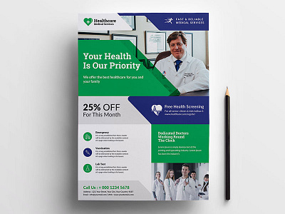 Medical Healthcare Flyer Template a4 best clicnic clinic flyer dental healthcare flyer hospital latest medical flyer medical healthcare flyer pharmacy pharmacy flyer photoshop template professional psd psd template