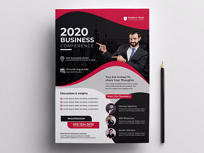 Conference Flyer Template a4 best business business flyer colorful conference conference flyer creative design flyer latest new photoshop psd template