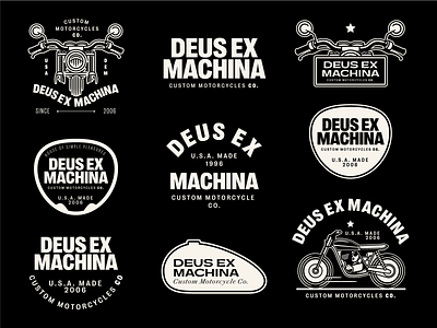 Deus Ex Machina badge badge design badge logo branding design doodle freelance illustration logo logodesign logos stikers typogaphy vector