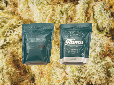 Humo 3d branding california cannabis design graphic illustration logo render weed