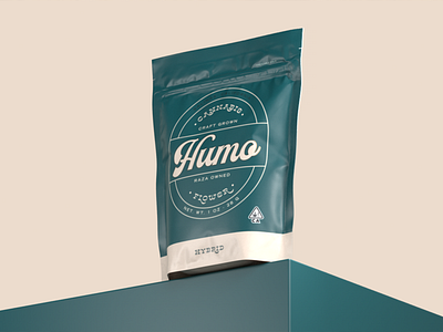 Humo (Hybrid) branding cannabis design graphic hybrid illustration logo render weed
